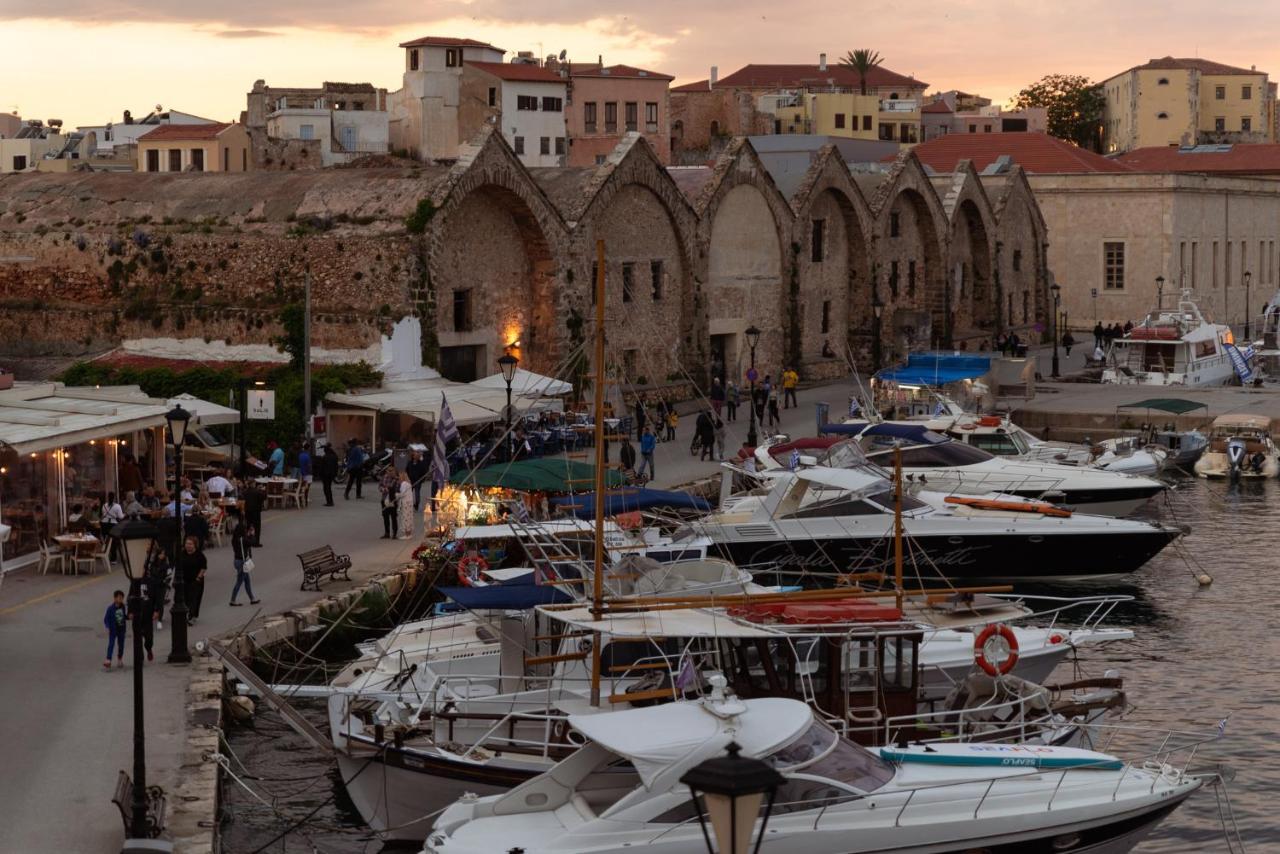 Destino Home Overlooking The Venetian Port Of Chania 干尼亞 外观 照片